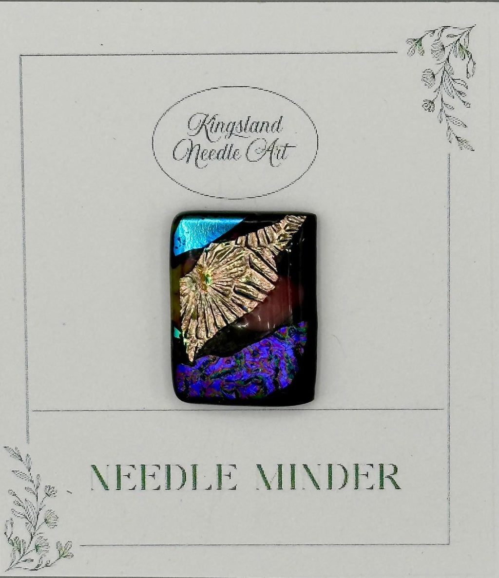 KINGSLAND NEEDLE MINDER "Fused Glass Needle Minder"  Fused Glass  Magnet  Needle dock, Needleminder  One-of-a-Kind, Handcrafted FG126