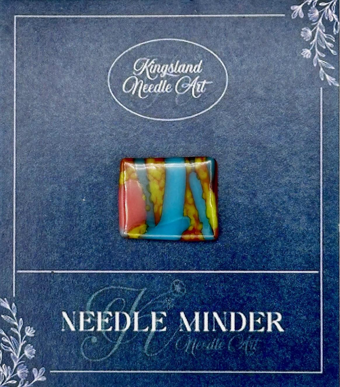 KINGSLAND NEEDLE MINDER "Fused Glass Needle Minder"  Fused Glass  Magnet  Needle dock, Needleminder  One-of-a-Kind, Handcrafted FG128