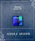 KINGSLAND NEEDLE MINDER "Fused Glass Needle Minder"  Fused Glass  Magnet  Needle dock, Needleminder  One-of-a-Kind, Handcrafted FG132