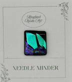 KINGSLAND NEEDLE MINDER "Fused Glass Needle Minder"  Fused Glass  Magnet  Needle dock, Needleminder  One-of-a-Kind, Handcrafted FG141
