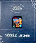 KINGSLAND NEEDLE MINDER "Fused Glass Needle Minder"  Fused Glass  Magnet  Needle dock, Needleminder  One-of-a-Kind, Handcrafted FG143