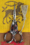MAISON SAJOU SCISSORS  4" Tartan Embroidery Scissors  Handmade in France  Scottish Mauchline Spirit  Kingsland Needle Art