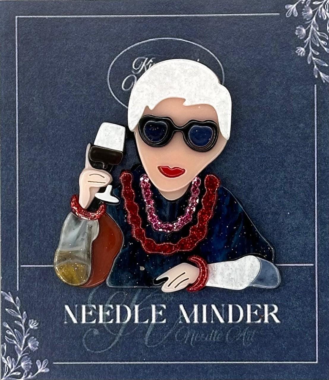 KINGSLAND NEEDLE MINDER ~ Cheers Baby Acrylic Needle Minder, Needle Dock, Multi-Dimensional, Magnet, Needle Garage, Needleminder