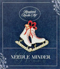 KINGSLAND NEEDLE MINDER ~ Skates Needle Minder, Needle Dock, Swarovski Crystal Enamel Magnet, Needle Garage, Needleminder