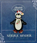 KINGSLAND NEEDLE MINDER ~ Green Eyed Penguin Needle Minder, Needle Dock, Swarovski Crystal Enamel Magnet, Needle Garage, Needleminder