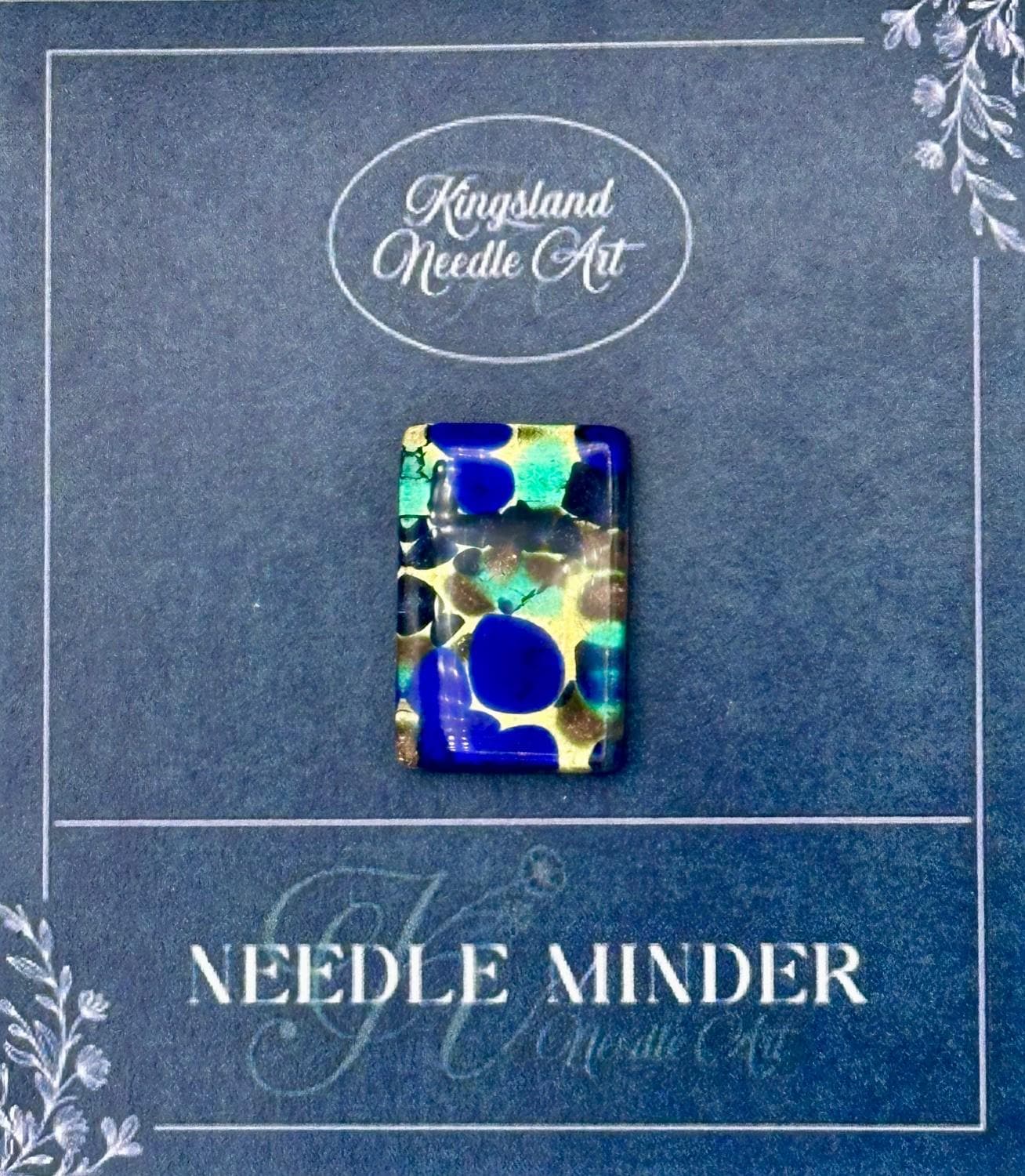 KINGSLAND NEEDLE MINDER ~ Murano Glass Needle Minder, Venetian Glass Made In Italy, Needle Dock, Needle Garage, Needleminder, MG109
