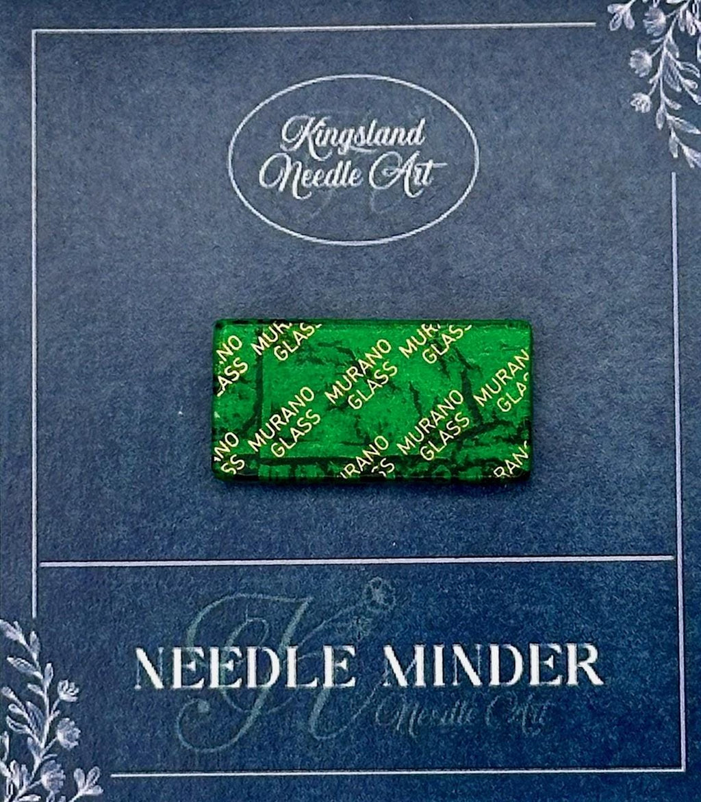 KINGSLAND NEEDLE MINDER ~ Murano Fused Glass Needle Minder, Venetian Glass Made In Italy, Needle Dock, Needle Garage, Needleminder, MG102