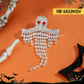 BROOCH ~ Ghost Brooch ~ Swarovski Crystal ~ Silver Tone ~ Jewelry, Holidays, Great Gift Idea, Pin
