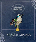 KINGSLAND NEEDLE MINDER ~ Colorful Bird Needle Minder, Needle Dock, Rhinestone Enamel Magnet, Needle Garage, Needleminder