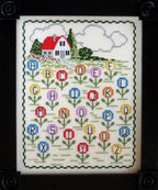 THE NEEDLE'S NOTION "Alphabet Cottage" Counted Cross Stitch Pattern, Chart, Pattern Only