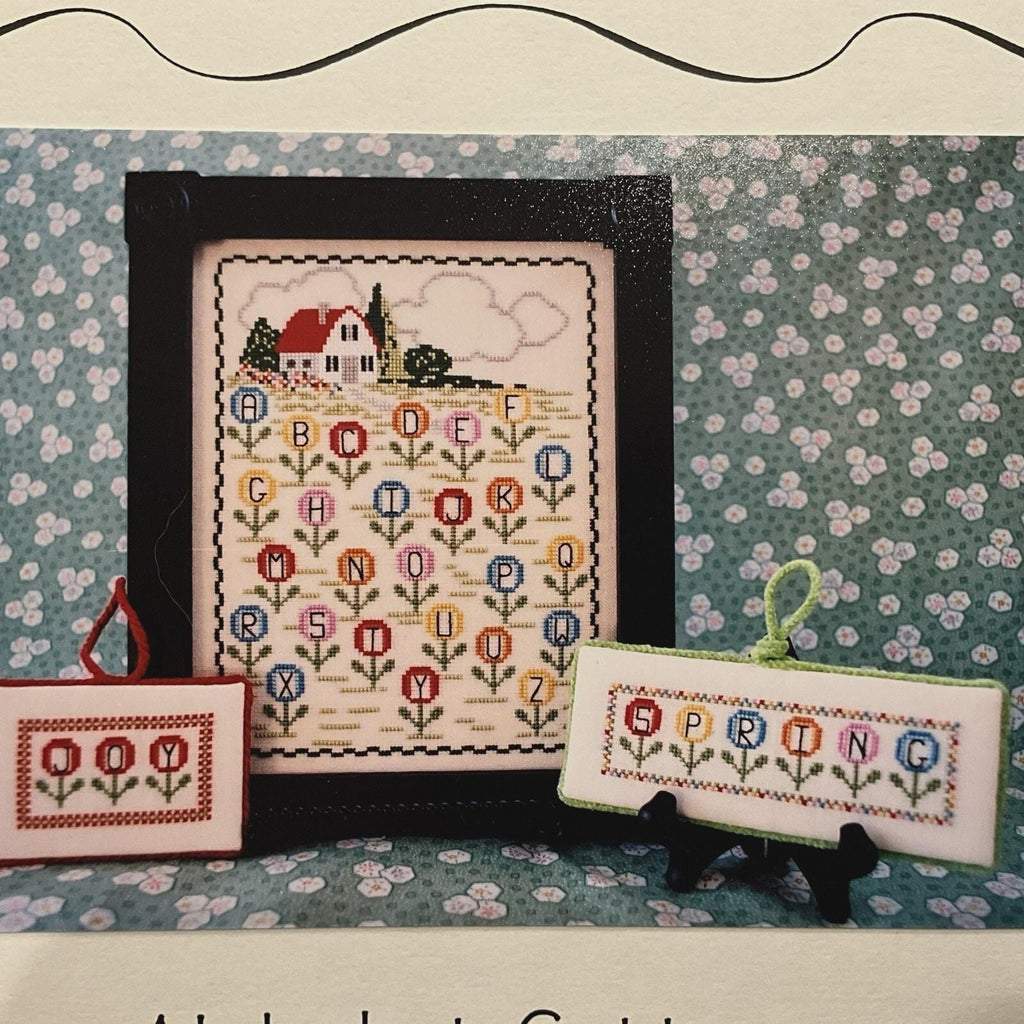 THE NEEDLE'S NOTION "Alphabet Cottage" Counted Cross Stitch Pattern, Chart, Pattern Only
