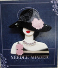 KINGSLAND NEEDLE MINDER ~ Fashionista Girl Acrylic Needle Minder, Needle Dock, Multi-Dimensional, Magnet, Needle Garage, Needleminder