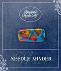 KINGSLAND NEEDLE MINDER "Fused Glass Needle Minder"  Fused Glass  Magnet  Needle dock, Needleminder  One-of-a-Kind, Handcrafted FG125