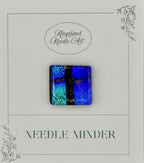 KINGSLAND NEEDLE MINDER "Fused Glass Needle Minder"  Fused Glass  Magnet  Needle dock, Needleminder  One-of-a-Kind, Handcrafted FG132