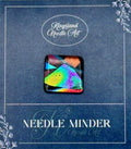 KINGSLAND NEEDLE MINDER "Fused Glass Needle Minder"  Fused Glass  Magnet  Needle dock, Needleminder  One-of-a-Kind, Handcrafted FG137