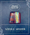 KINGSLAND NEEDLE MINDER "Fused Glass Needle Minder"  Fused Glass  Magnet  Needle dock, Needleminder  One-of-a-Kind, Handcrafted FG138