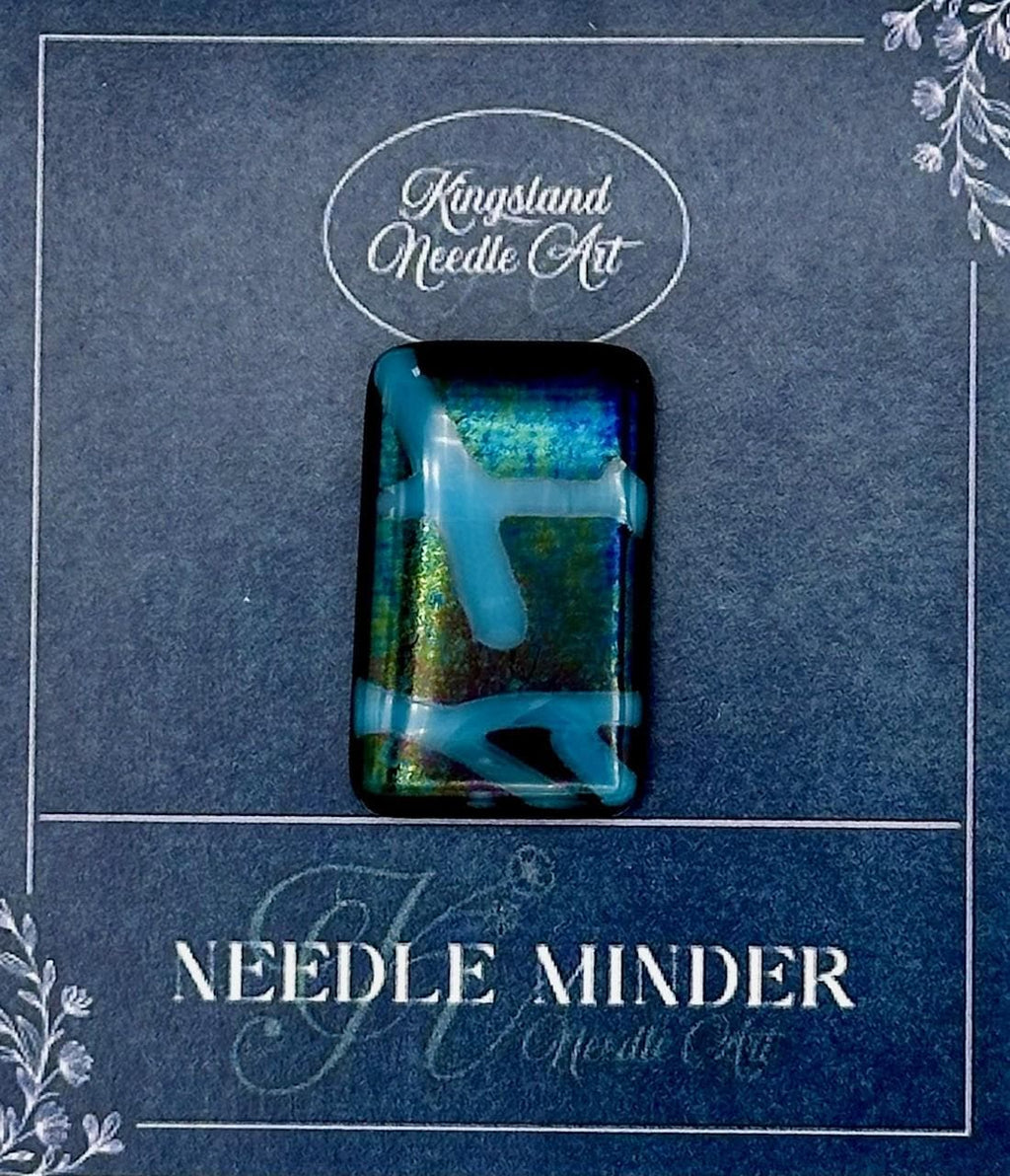 KINGSLAND NEEDLE MINDER "Fused Glass Needle Minder"  Fused Glass  Magnet  Needle dock, Needleminder  One-of-a-Kind, Handcrafted FG140