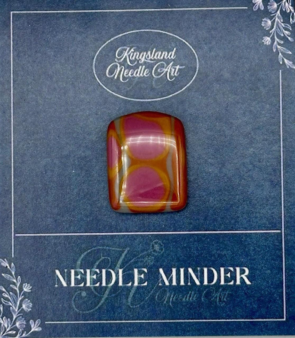 KINGSLAND NEEDLE MINDER "Fused Glass Needle Minder"  Fused Glass  Magnet  Needle dock, Needleminder  One-of-a-Kind, Handcrafted FG142