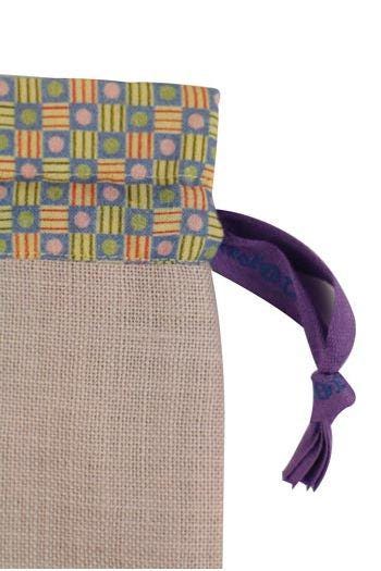 MAISON SAJOU Cross Stitch Drawstring Bag Kit ~ Sewing Club Motif, Made in France