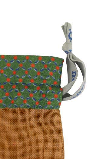 MAISON SAJOU Cross Stitch Drawstring Bag Kit ~ Cat and Dog Motif, Made in France