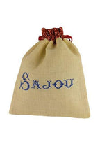 MAISON SAJOU Cross Stitch Drawstring Bag Kit ~ Girl Sewing Motif, Made in France