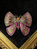 BROOCH ~ Vintage-Style Butterfly Crystal Brooch ~ Gold Tone ~ Jewelry, Holidays, Great Gift Idea, Pin
