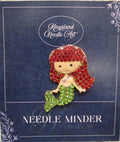 KINGSLAND NEEDLE MINDER ~ Little Mermaid Red Hair Needle Minder, Gold Tone, Needle Dock, Rhinestone and enamel finish, Magnet, Needleminder