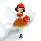KINGSLAND NEEDLE MINDER ~ Pumpkin Girl Acrylic Needle Minder, Needle Dock, Multi-Dimensional, Magnet, Needle Garage, Needleminder