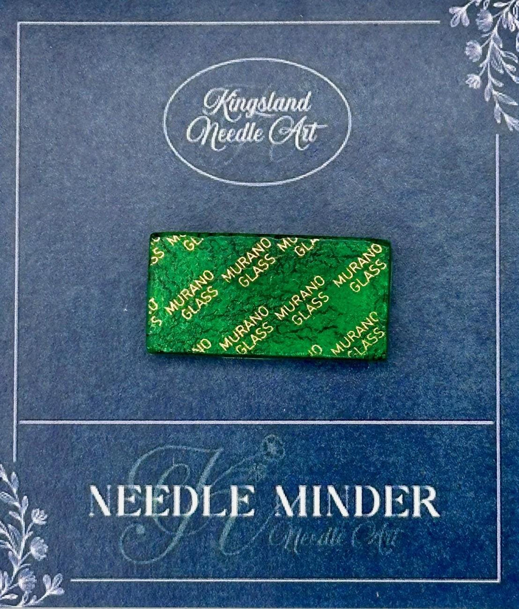KINGSLAND NEEDLE MINDER ~ Murano Fused Glass Needle Minder, Venetian Glass Made In Italy, Needle Dock, Needle Garage, Needleminder, MG110