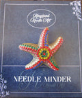 KINGSLAND NEEDLE MINDER ~ Adorable Starfish Needle Minder, Needle Dock, Needle Nanny, Crystal Enamel Magnet, Needle Garage, Needleminder