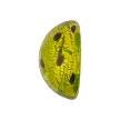 KINGSLAND NEEDLE MINDER ~ Murano Glass Needle Minder, Peridot Gold Foil Dots, Venetian Glass Cabochon, From Italy, Needle Dock, Needleminder