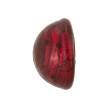 KINGSLAND NEEDLE MINDER ~ Murano Glass Needle Minder, Ruby Gold Foil Dots, Venetian Glass Cabochon, From Italy, Needle Dock, Needleminder