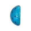 KINGSLAND NEEDLE MINDER ~ Murano Glass Needle Minder, Aqua Silver Foil Dots, Venetian Glass Cabochon, Italy, Needle Dock, Needleminder