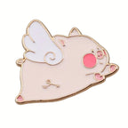 KINGSLAND NEEDLE MINDER ~ Flying Pig Needle Minder, Needle Dock, Needle Nanny, Enamel, Magnet, Needle Garage, Needleminder
