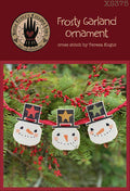 TERESA KOGUT "Frosty Garland"  Counted Cross Stitch Pattern  Winter, Christmas, Snowman, Folk art, Pattern Only