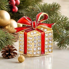 KINGSLAND NEEDLE MINDER ~ Christmas Gift Needle Minder, Needle Dock, Needle Nanny, Crystal, Enamel, Needle Garage, Needleminder