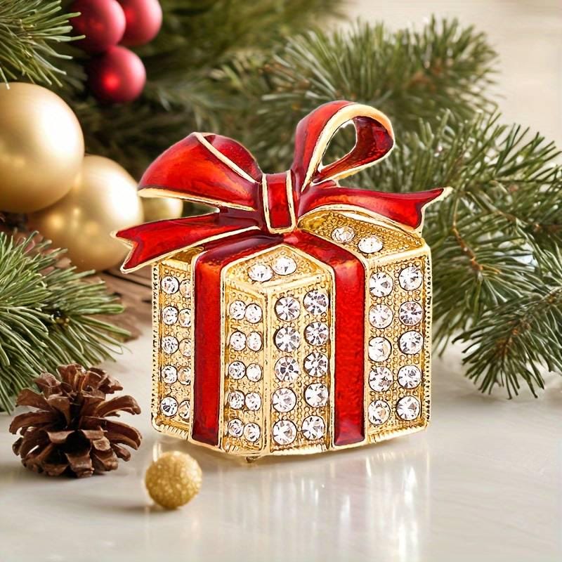 KINGSLAND NEEDLE MINDER ~ Christmas Gift Needle Minder, Needle Dock, Needle Nanny, Crystal, Enamel, Needle Garage, Needleminder