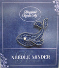 KINGSLAND NEEDLE MINDER ~ Blue Whale Needle Minder, Needle Dock, Needle Nanny, Crystal Enamel Magnet, Needle Garage, Needleminder