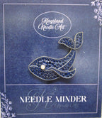 KINGSLAND NEEDLE MINDER ~ Blue Whale Needle Minder, Needle Dock, Needle Nanny, Crystal Enamel Magnet, Needle Garage, Needleminder
