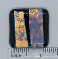 BEAU VERRE ART "Fused Glass Needle Minder"  Magnet  Silver Foil and Alchemy Glass, Needleminder  One-of-a-Kind, Handcrafted
