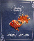 KINGSLAND NEEDLE MINDER ~ Fancy Goldfish Fish Needle Minder, Needle Dock, Needle Nanny, Canvas Magnet, Needle Garage, Needleminder