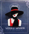 KINGSLAND NEEDLE MINDER ~ Fashionista Girl Acrylic Needle Minder, Needle Dock, Multi-Dimensional, Magnet, Needle Garage, Needleminder