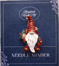 KINGSLAND NEEDLE MINDER ~ Christmas Santa Claus Gnome Needle Minder, Needle Dock, Enamel, Magnet, Needleminder