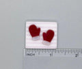 BEAU VERRE ART "Red Mittens Fused Glass Needle Minder"  Magnet  Needleminder  One-of-a-Kind  Handcrafted by Kelly