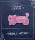KINGSLAND NEEDLE MINDER ~ Pink Hello Kitty Cat Needle Minder, Needle Dock, Acrylic, Magnet, Needle Garage, Needleminder