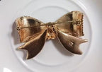BROOCH ~ Beautiful Tartan Bow Crystal Brooch ~ Gold Tone ~ Jewelry, Holidays, Great Gift Idea, Pin