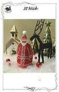 Running with Needles & Scissors "St Nick"  Counted Cross Stitch Pattern  Chart, Christmas, Pattern Only