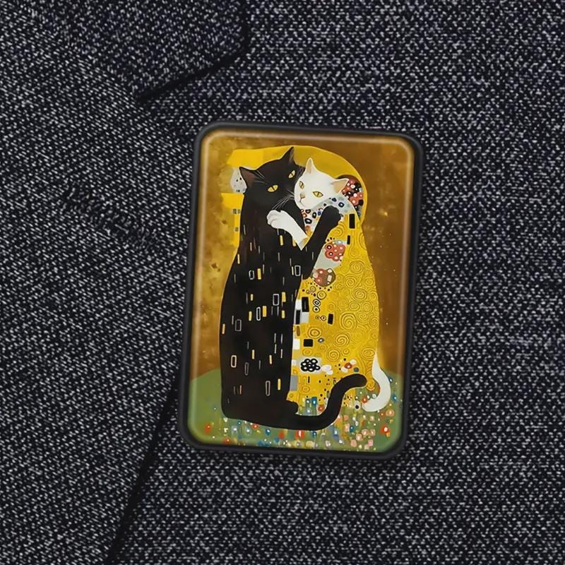 KINGSLAND NEEDLE MINDER ~ Cats Kiss Needle Minder, Needle Dock, Enamel, Magnet, Needle Garage, Needleminder