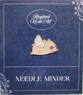 KINGSLAND NEEDLE MINDER ~ Flying Pig Needle Minder, Needle Dock, Needle Nanny, Enamel, Magnet, Needle Garage, Needleminder