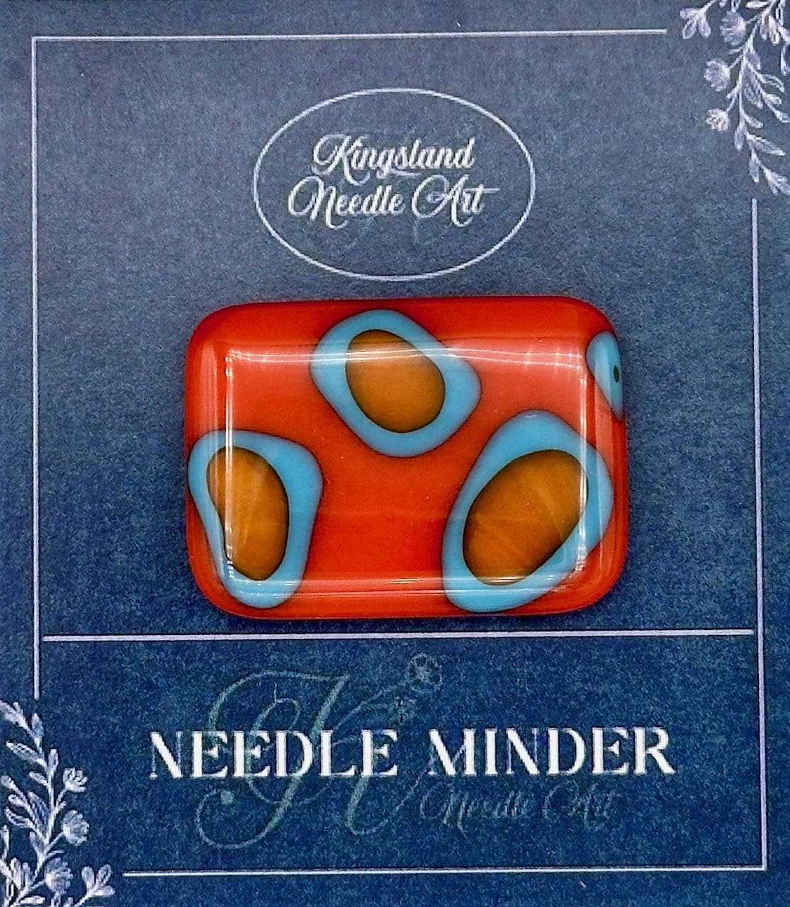 KINGSLAND NEEDLE ART "Fused Glass Needle Minder/Magnet"  Jewelry  The Perfect Gift  One-of-a-Kind, Handcrafted